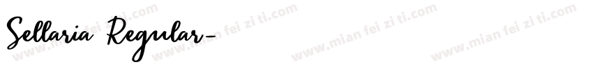 Sellaria Regular字体转换